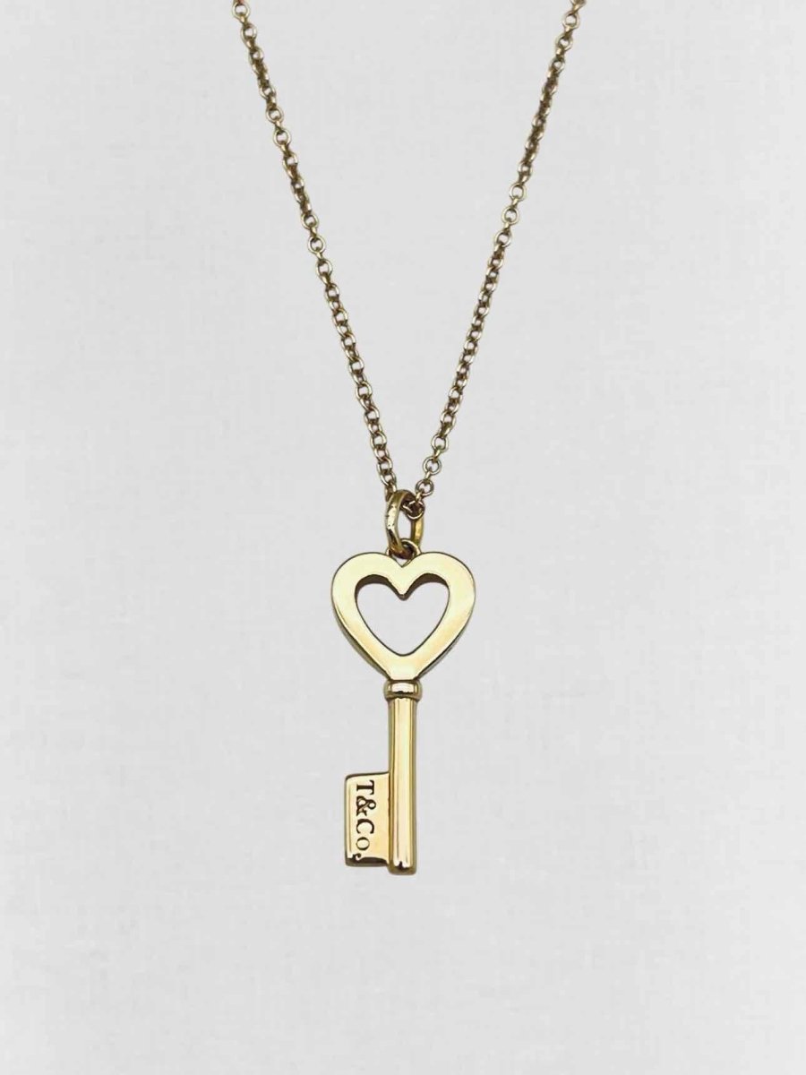 Pre - loved TIFFANY & CO Heart Key Pendant at Reems Closet