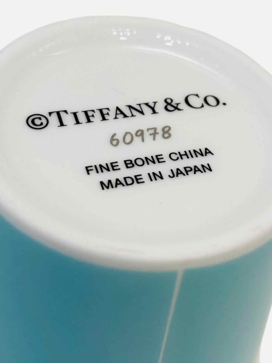 Pre - loved TIFFANY & CO Paper Coffee Cups Turquoise Dinnerware at Reems Closet