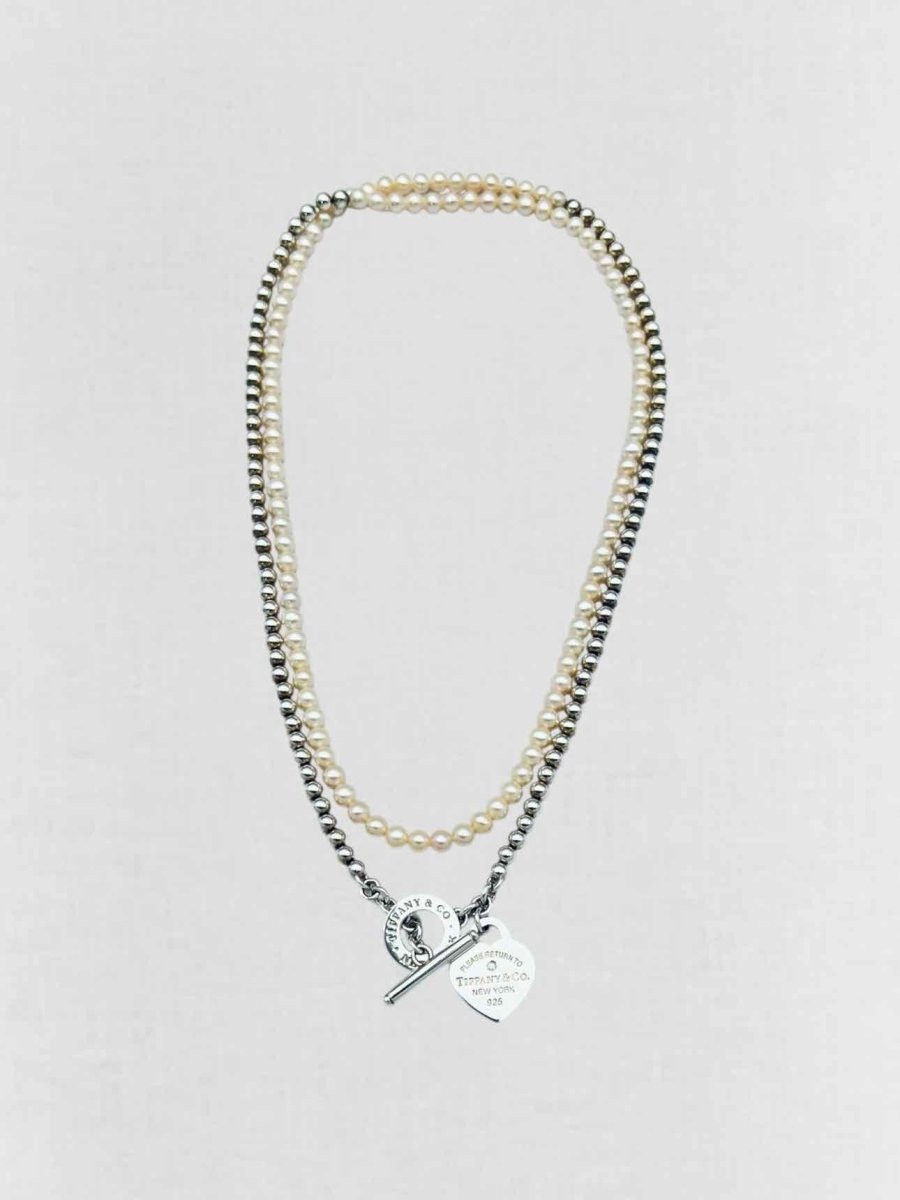 Pre - loved TIFFANY & CO Return To Tiffany .01 diamond Necklace at Reems Closet
