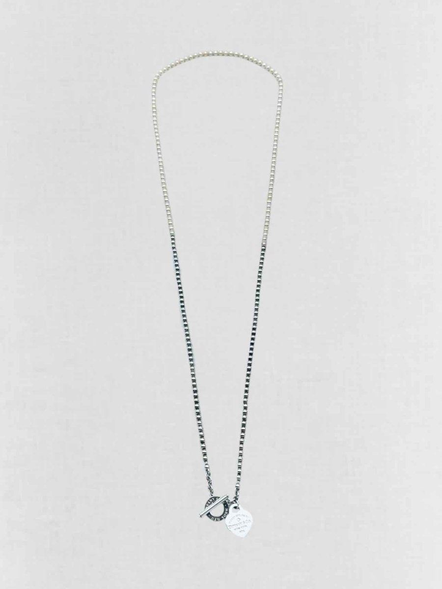 Pre - loved TIFFANY & CO Return To Tiffany .01 diamond Necklace at Reems Closet