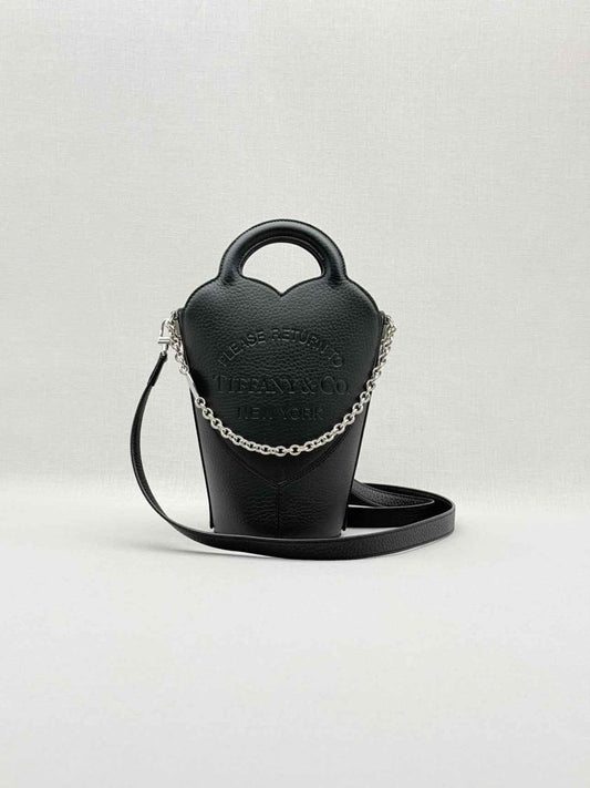 Pre - loved TIFFANY & CO Return To Tiffany Black Bucket Bag at Reems Closet