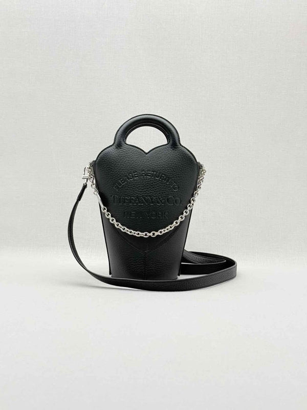 Pre - loved TIFFANY & CO Return To Tiffany Black Bucket Bag at Reems Closet