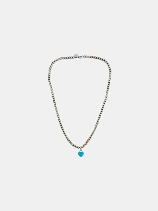 Pre - loved TIFFANY & CO Return To Tiffany Heart Tag Necklace at Reems Closet