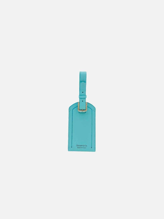 Pre - loved TIFFANY & CO Square Blue Luggage Tag at Reems Closet