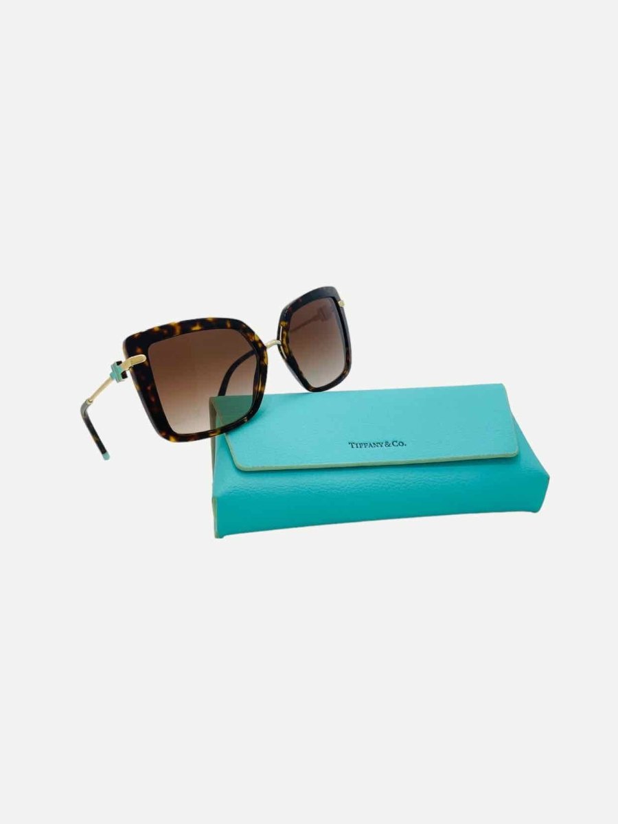 Pre - loved TIFFANY & CO T Havana Sunglasses at Reems Closet