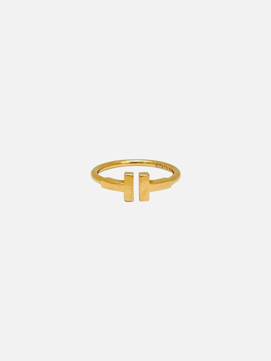 Pre-loved TIFFANY & CO T Wire Yellow Gold Ring from Reems Closet