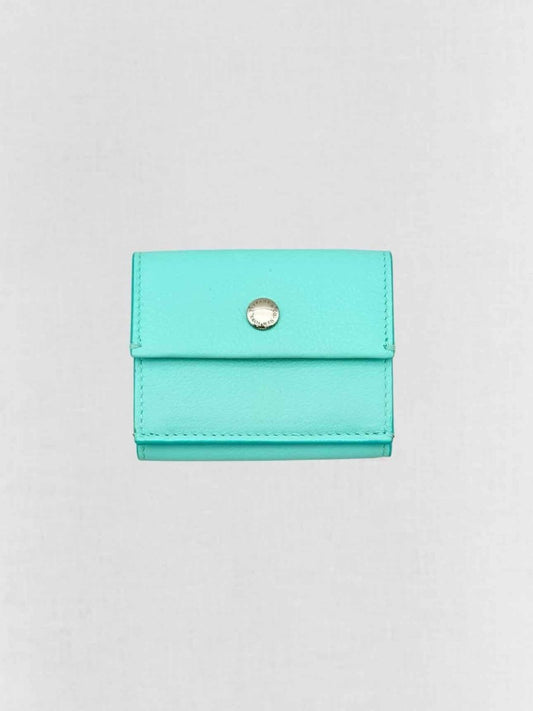 Pre - loved TIFFANY & CO Tiffany Blue Compact Wallet at Reems Closet