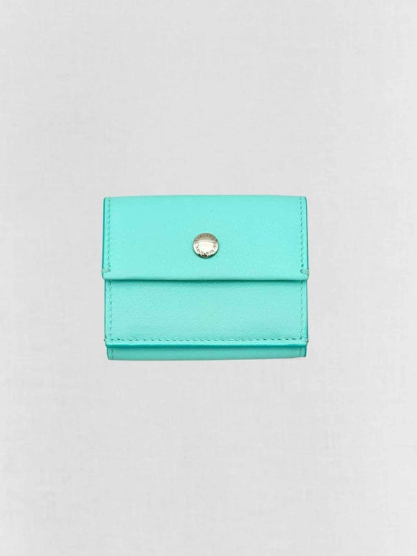 Pre - loved TIFFANY & CO Tiffany Blue Compact Wallet at Reems Closet