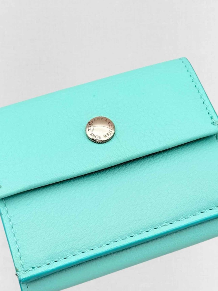 Pre - loved TIFFANY & CO Tiffany Blue Compact Wallet at Reems Closet