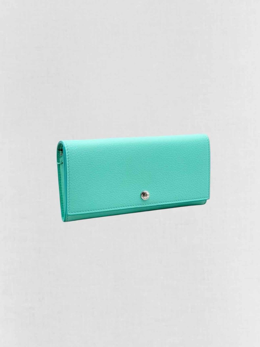 Pre - loved TIFFANY & CO Tiffany Blue Continental Wallet at Reems Closet