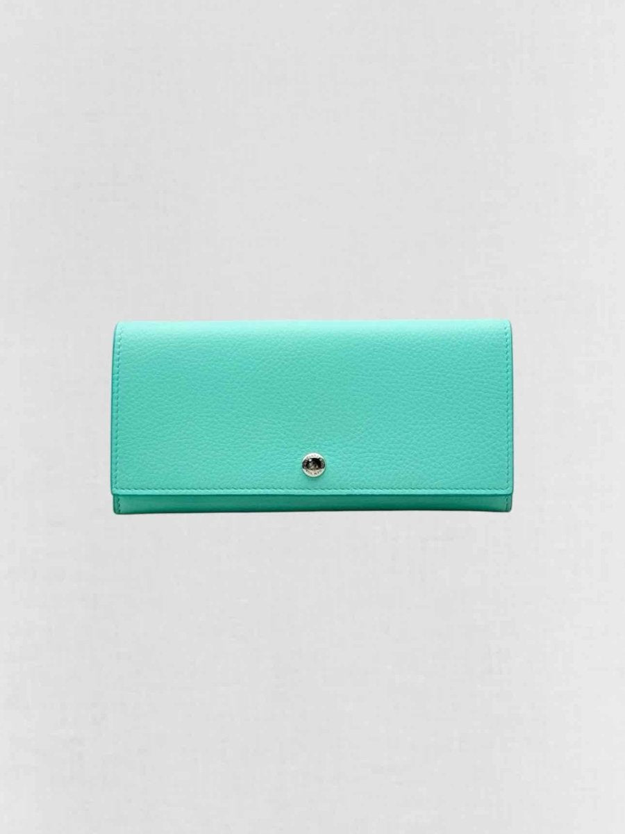 Pre - loved TIFFANY & CO Tiffany Blue Continental Wallet at Reems Closet