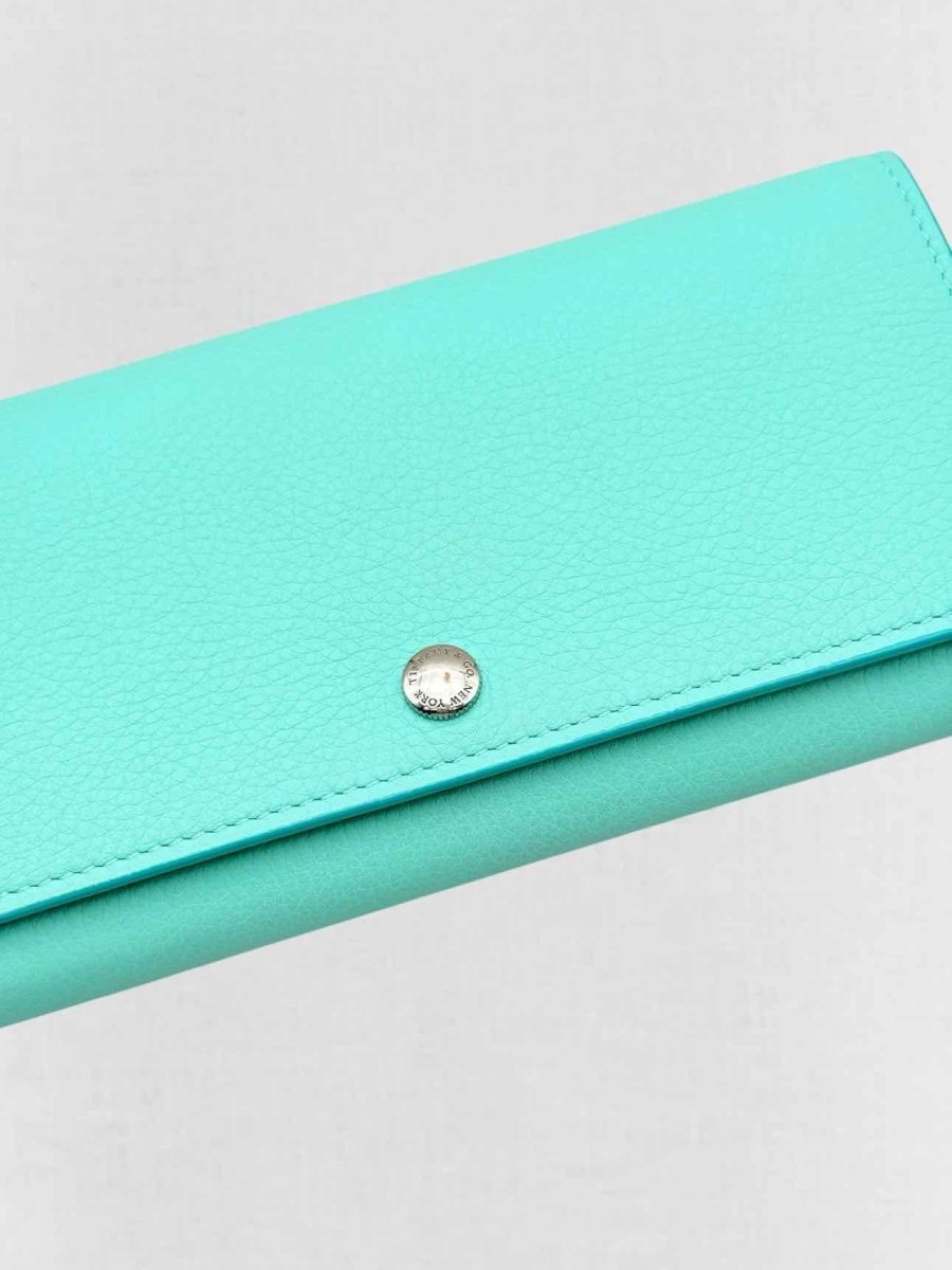 Pre - loved TIFFANY & CO Tiffany Blue Continental Wallet at Reems Closet