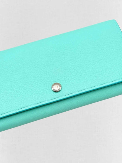 Pre - loved TIFFANY & CO Tiffany Blue Continental Wallet at Reems Closet