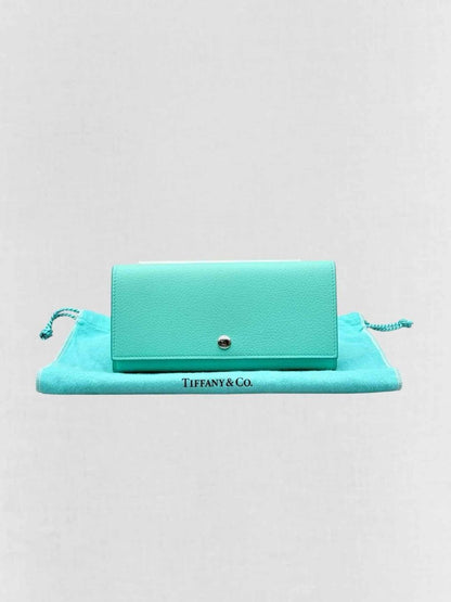 Pre - loved TIFFANY & CO Tiffany Blue Continental Wallet at Reems Closet