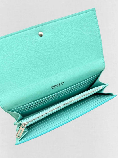 Pre - loved TIFFANY & CO Tiffany Blue Continental Wallet at Reems Closet