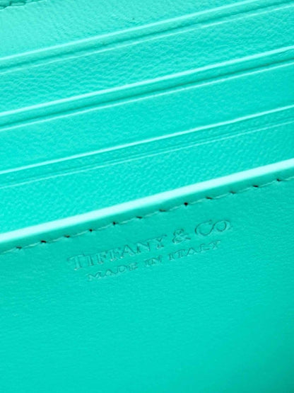 Pre - loved TIFFANY & CO Tiffany Blue Quilted Compact Wallet at Reems Closet
