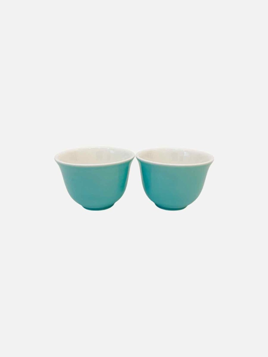 Pre - loved TIFFANY & CO Turquoise Dinnerware at Reems Closet