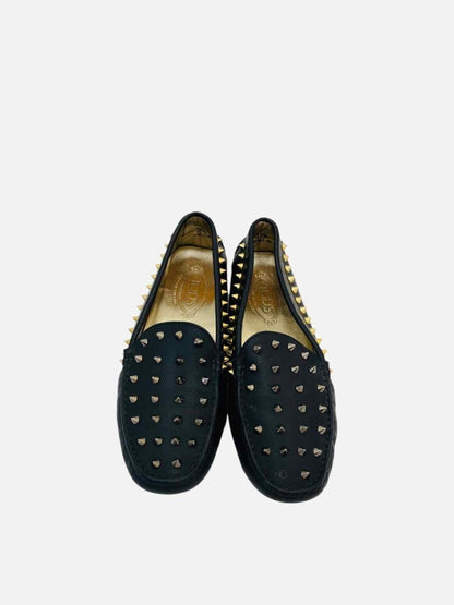 Pre - loved TOD'S Black Loafers 38.5 at Reems Closet