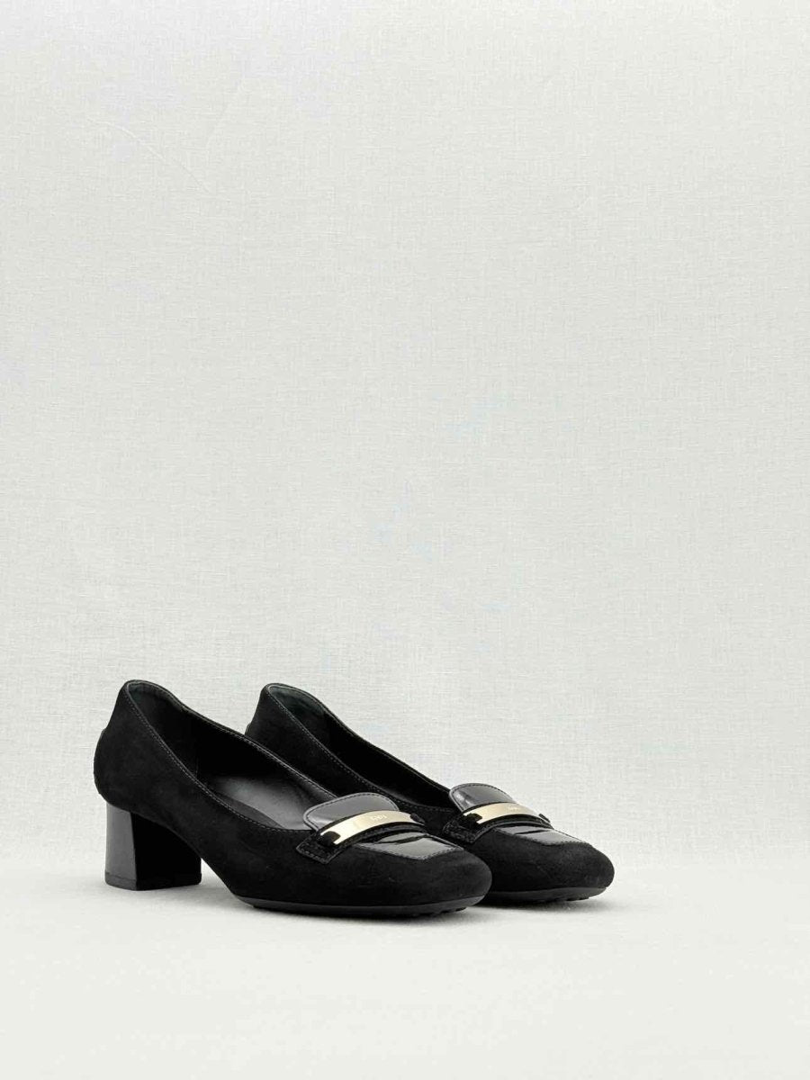 Pre - loved TOD'S Black Size EU 37.5 Pumps at Reems Closet