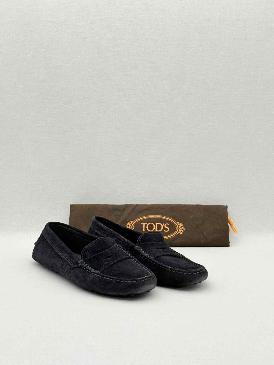 Pre - loved TOD'S Black Size EU 38 Loafers at Reems Closet