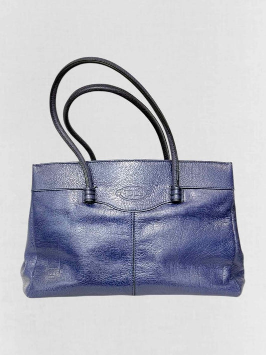 Pre - loved TOD'S Blue Shoulder Bag at Reems Closet