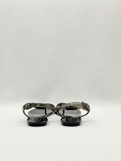 Pre-loved TOD'S Jelly Grey Size EU 39 Sandals at Reems Closet