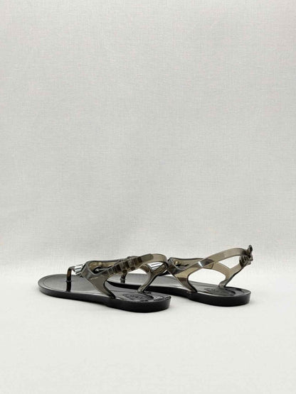 Pre-loved TOD'S Jelly Grey Size EU 39 Sandals at Reems Closet
