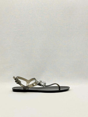 Pre-loved TOD'S Jelly Grey Size EU 39 Sandals at Reems Closet