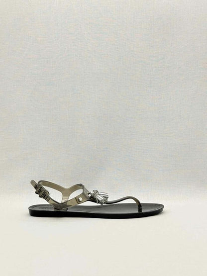 Pre-loved TOD'S Jelly Grey Size EU 39 Sandals at Reems Closet