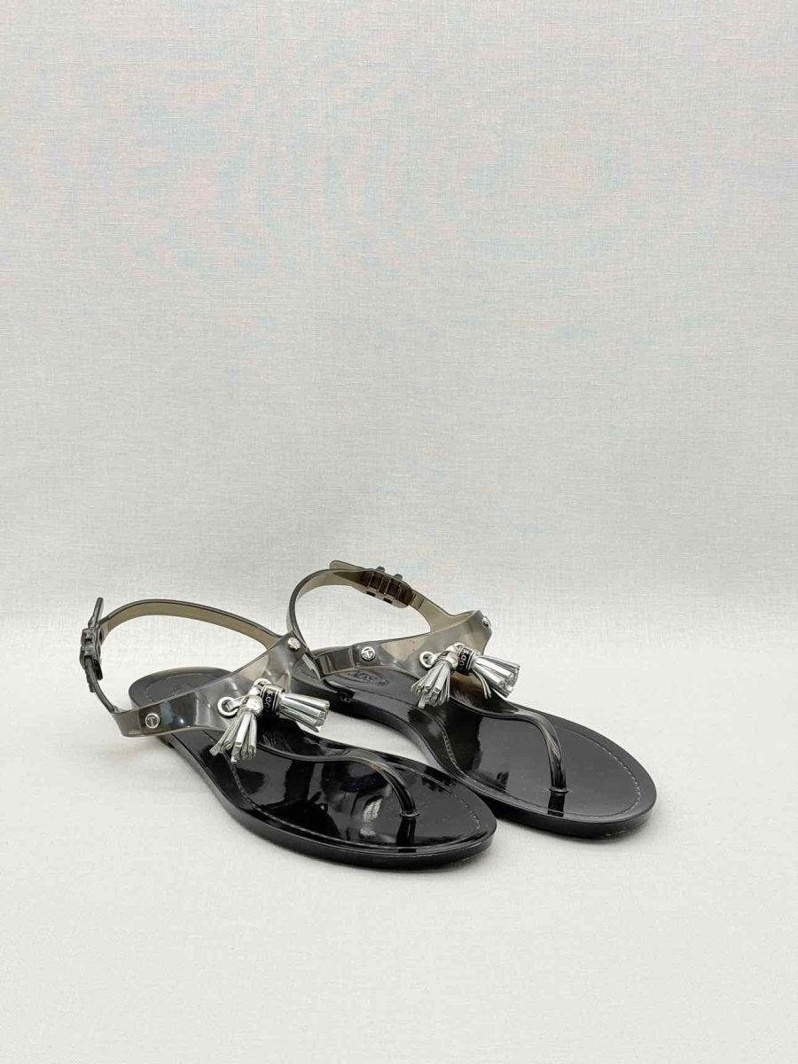 Pre-loved TOD'S Jelly Grey Size EU 39 Sandals at Reems Closet