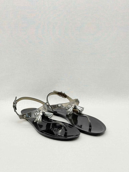 Pre-loved TOD'S Jelly Grey Size EU 39 Sandals at Reems Closet