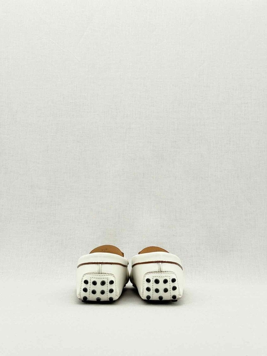 Pre - loved TOD'S Kate Off - white Size EU 35.5 Loafers at Reems Closet