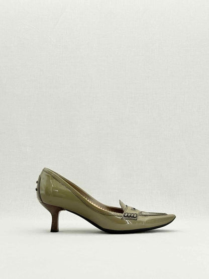 Pre - loved TOD'S Olive Green Size EU 37.5 Pumps at Reems Closet