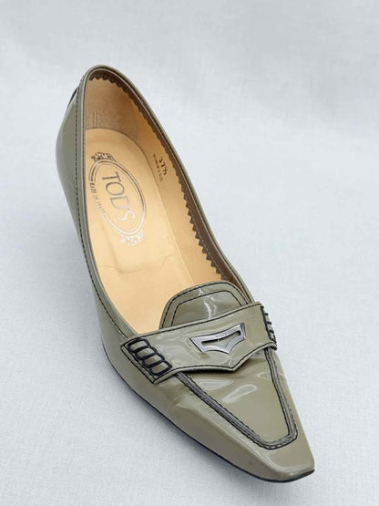 Pre - loved TOD'S Olive Green Size EU 37.5 Pumps at Reems Closet