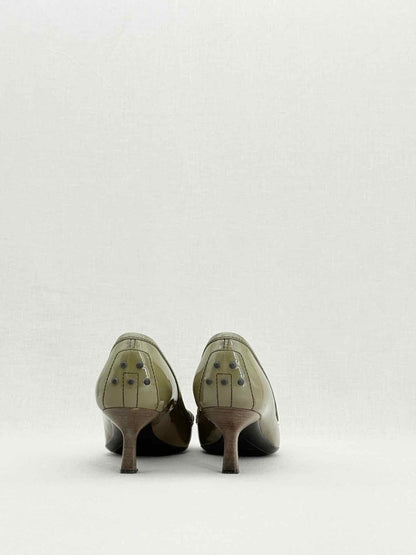 Pre - loved TOD'S Olive Green Size EU 37.5 Pumps at Reems Closet