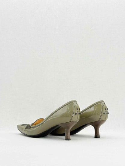 Pre - loved TOD'S Olive Green Size EU 37.5 Pumps at Reems Closet