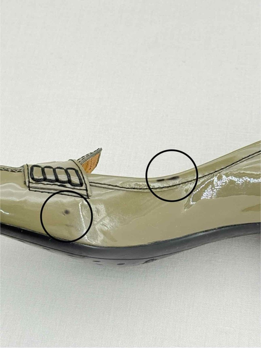 Pre - loved TOD'S Olive Green Size EU 37.5 Pumps at Reems Closet