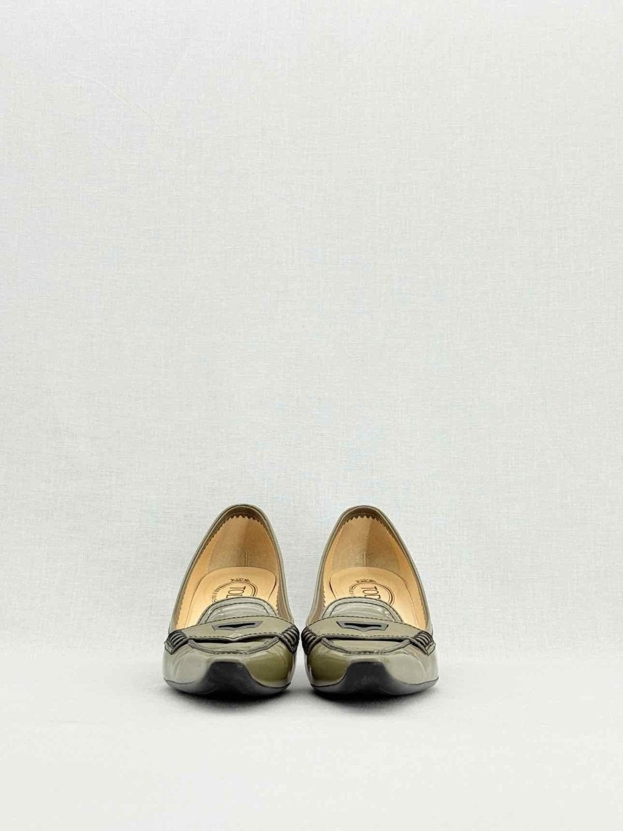 Pre - loved TOD'S Olive Green Size EU 37.5 Pumps at Reems Closet