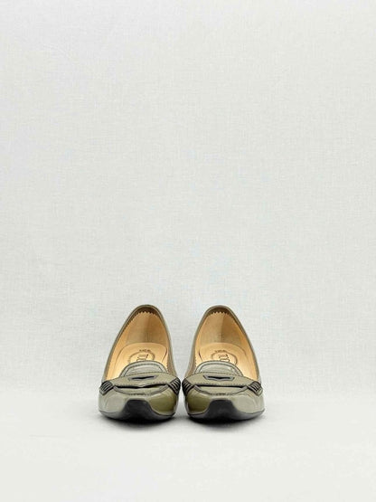 Pre - loved TOD'S Olive Green Size EU 37.5 Pumps at Reems Closet