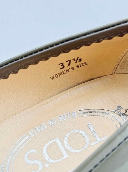 Pre - loved TOD'S Olive Green Size EU 37.5 Pumps at Reems Closet