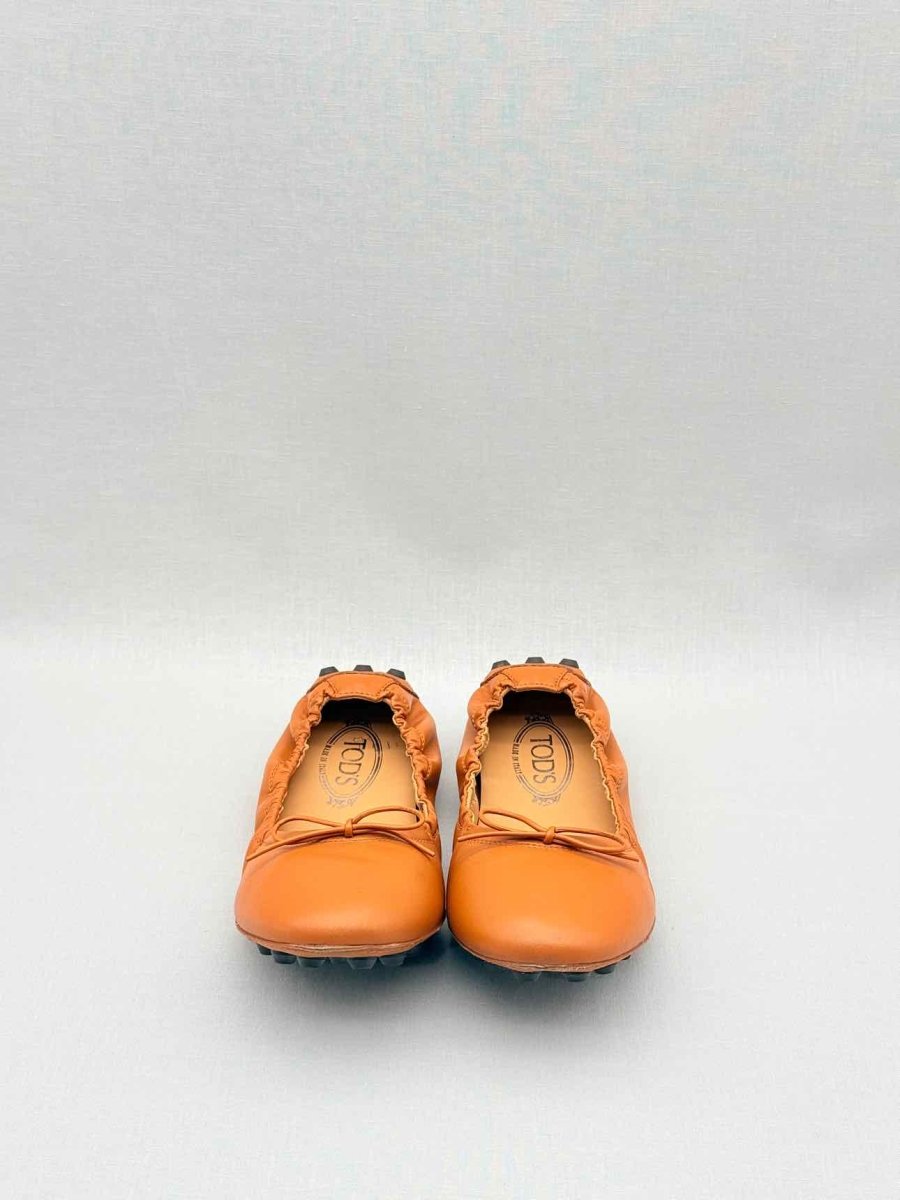 Pre - loved TOD'S Orange Size EU 38.5 Ballet Flats at Reems Closet