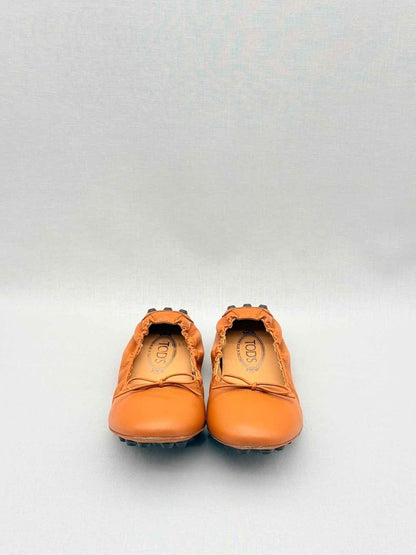 Pre - loved TOD'S Orange Size EU 38.5 Ballet Flats at Reems Closet