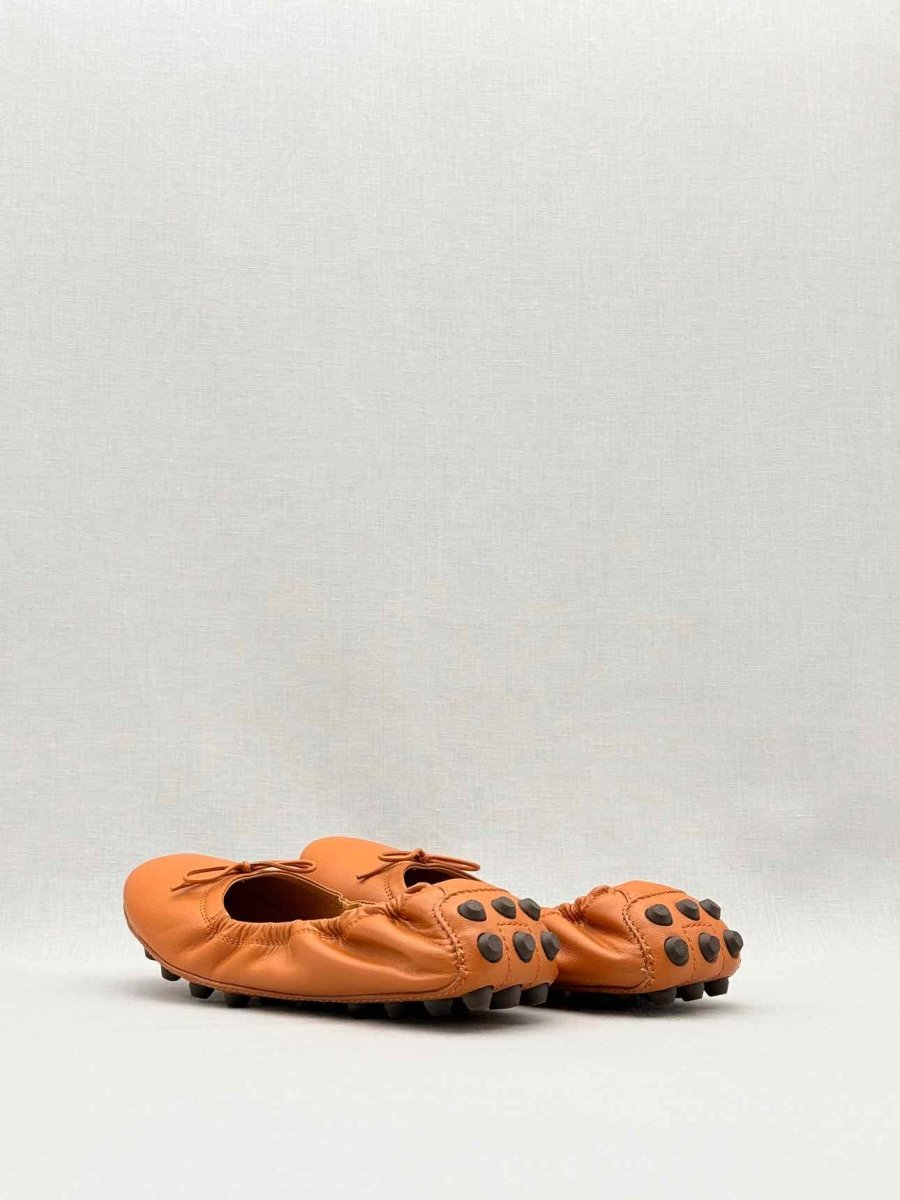 Pre - loved TOD'S Orange Size EU 38.5 Ballet Flats at Reems Closet