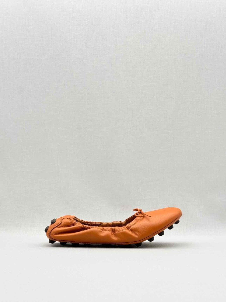 Pre - loved TOD'S Orange Size EU 38.5 Ballet Flats at Reems Closet
