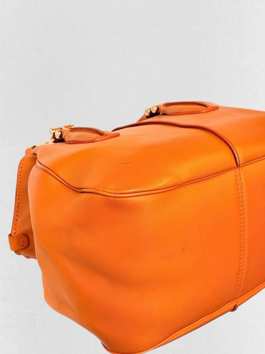 Pre - loved TOD'S Orange Top Handle at Reems Closet