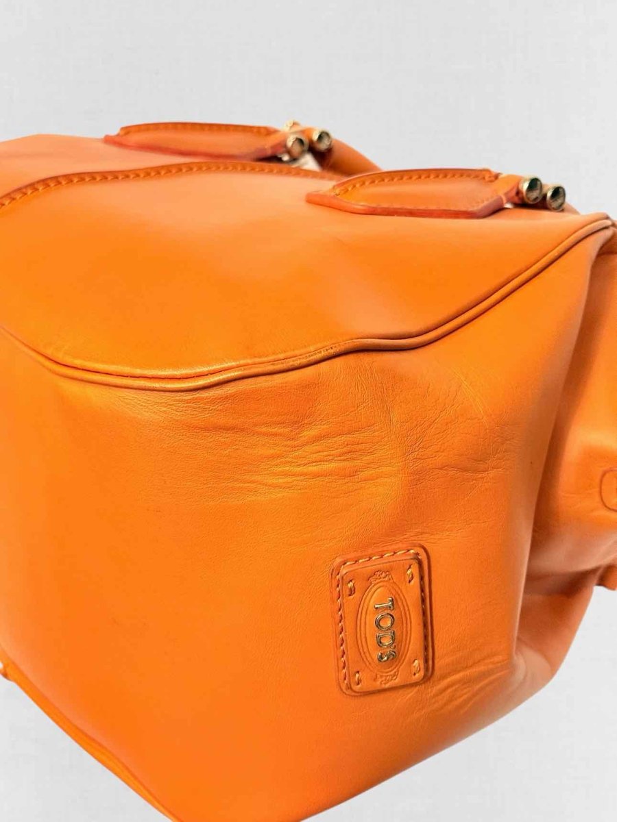 Pre - loved TOD'S Orange Top Handle at Reems Closet