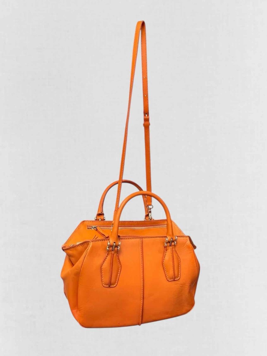 Pre - loved TOD'S Orange Top Handle at Reems Closet