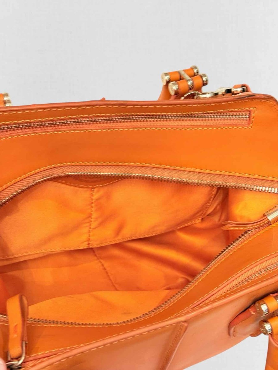 Pre - loved TOD'S Orange Top Handle at Reems Closet