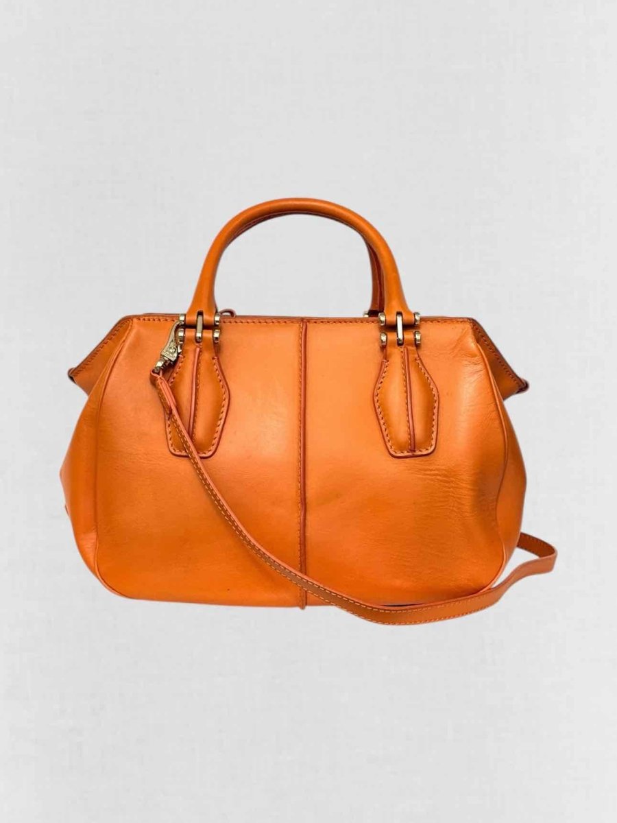 Pre - loved TOD'S Orange Top Handle at Reems Closet
