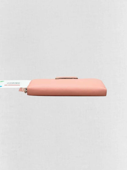 Pre - loved TOD'S Pale Pink Continental Wallet at Reems Closet